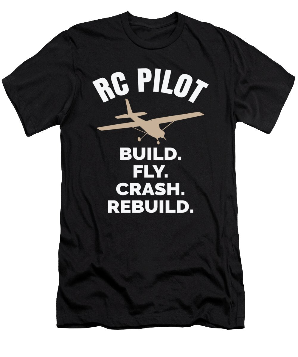 1 Rc Pilot Model Airplane Model Moon T-Shirt