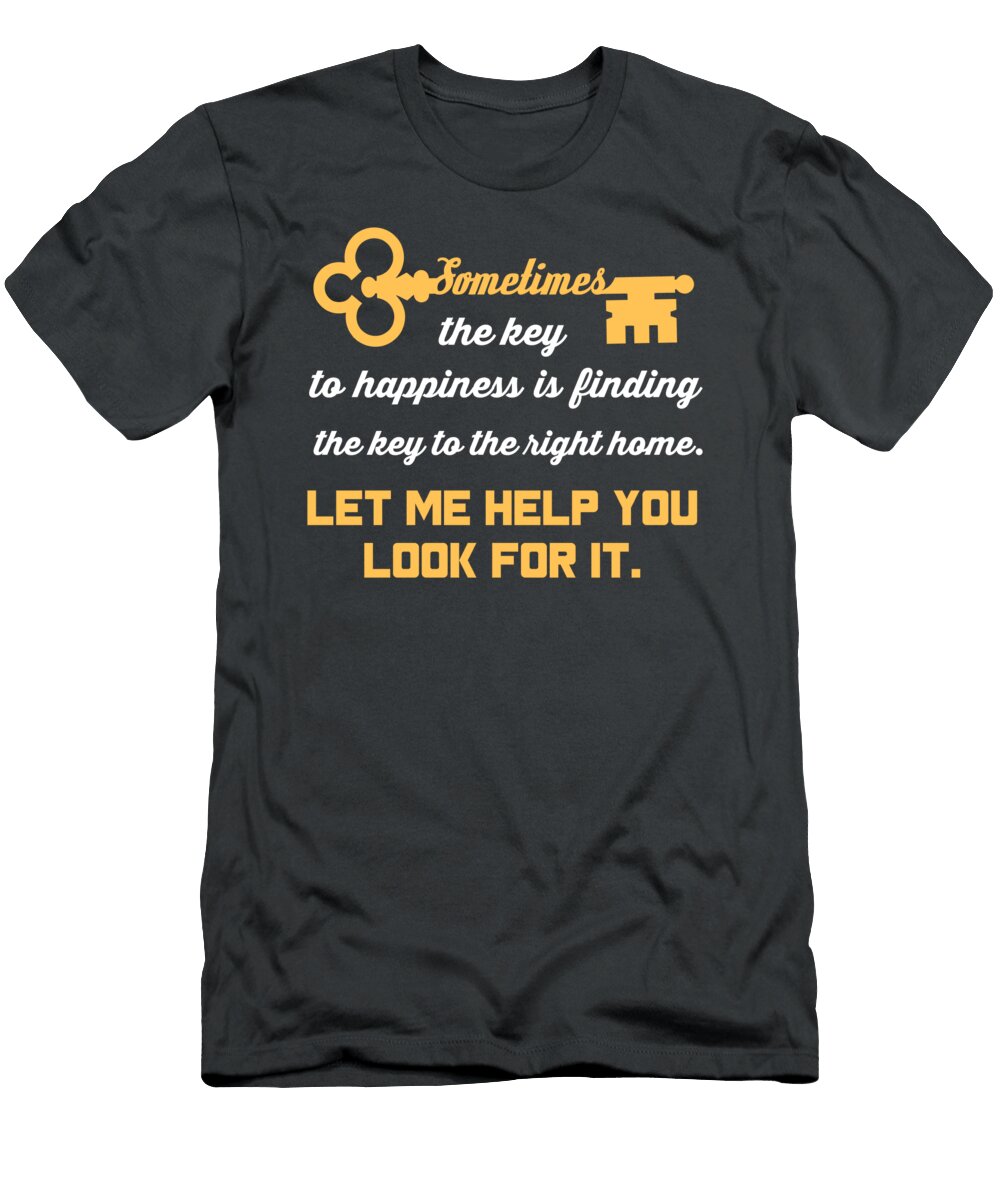 1 Realtor for Men Women Seller Agent Real Estate Salesperson Crazy Squirrel T-Shirt