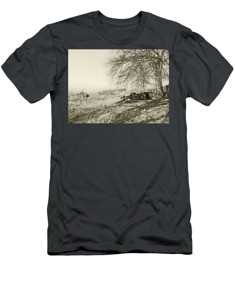 1 Rusting Trailer Chassis Abandoned in a Scottish Field Jules Walters T-Shirt