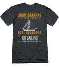 1 Sailing Siestas Real Grandpas Drift Into a Nap Adventure Funny for Old Men Sailing Grandpa T-Shirt
