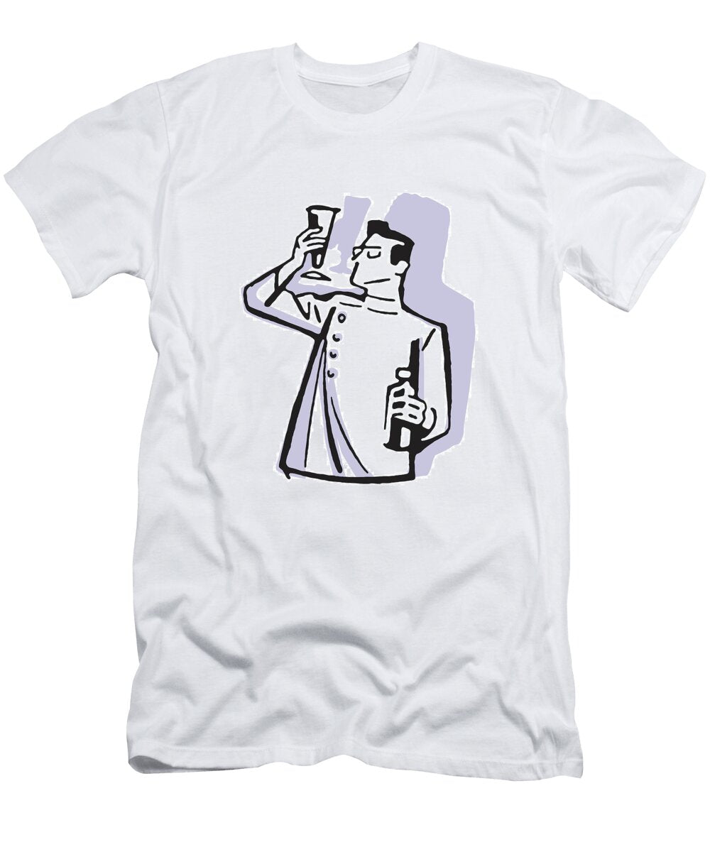 1 Scientist with Beakers Csa Images T-Shirt