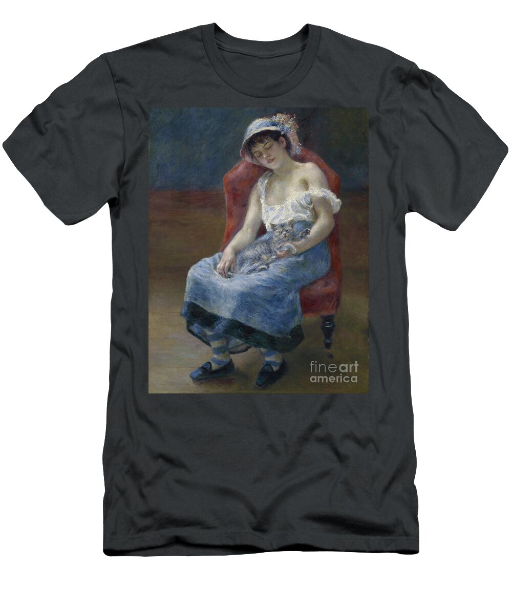 1 Sleeping Girl 1880 Pierre Auguste Renoir T-Shirt