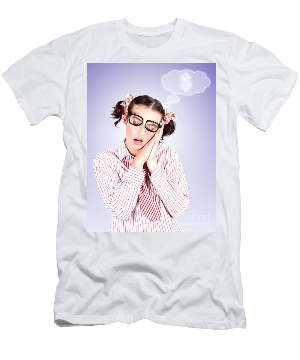 1 Smart Accountant Business Woman Dreaming of Money Ryan Jorgensen T-Shirt