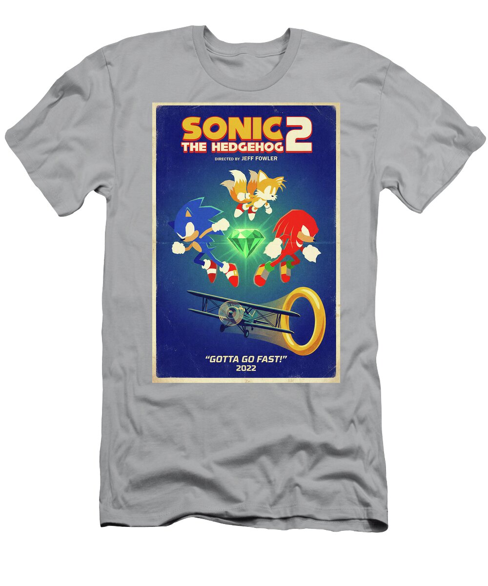 1 Sonic the Hedgehog 2 Minimal Movie Poster Retro Film Poster Vintage Sampadart Gallery T-Shirt