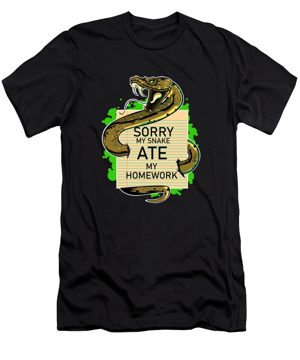 1 Sorry My Snake Ate My Homework Zorindesigns T-Shirt