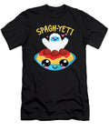 1 Spaghetti Yeti Bigfoot Eating Noodle Yeti Moon T-Shirt