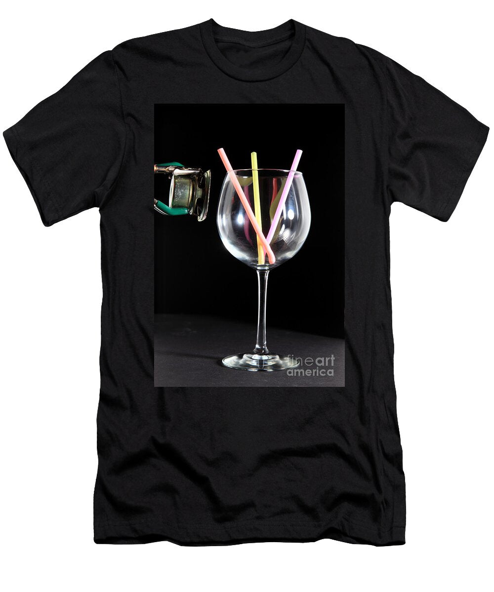 1 Speaker and a Glass with No Resonance Ted Kinsman T-Shirt