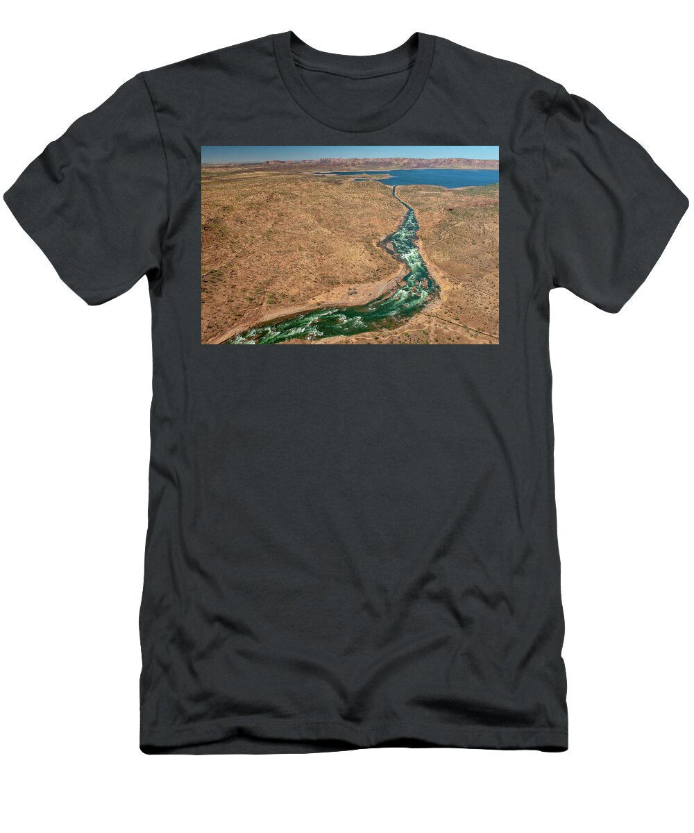 1 Spillway Diverting Water During High Flow Event Lake Steven David Miller Natureplcom T-Shirt
