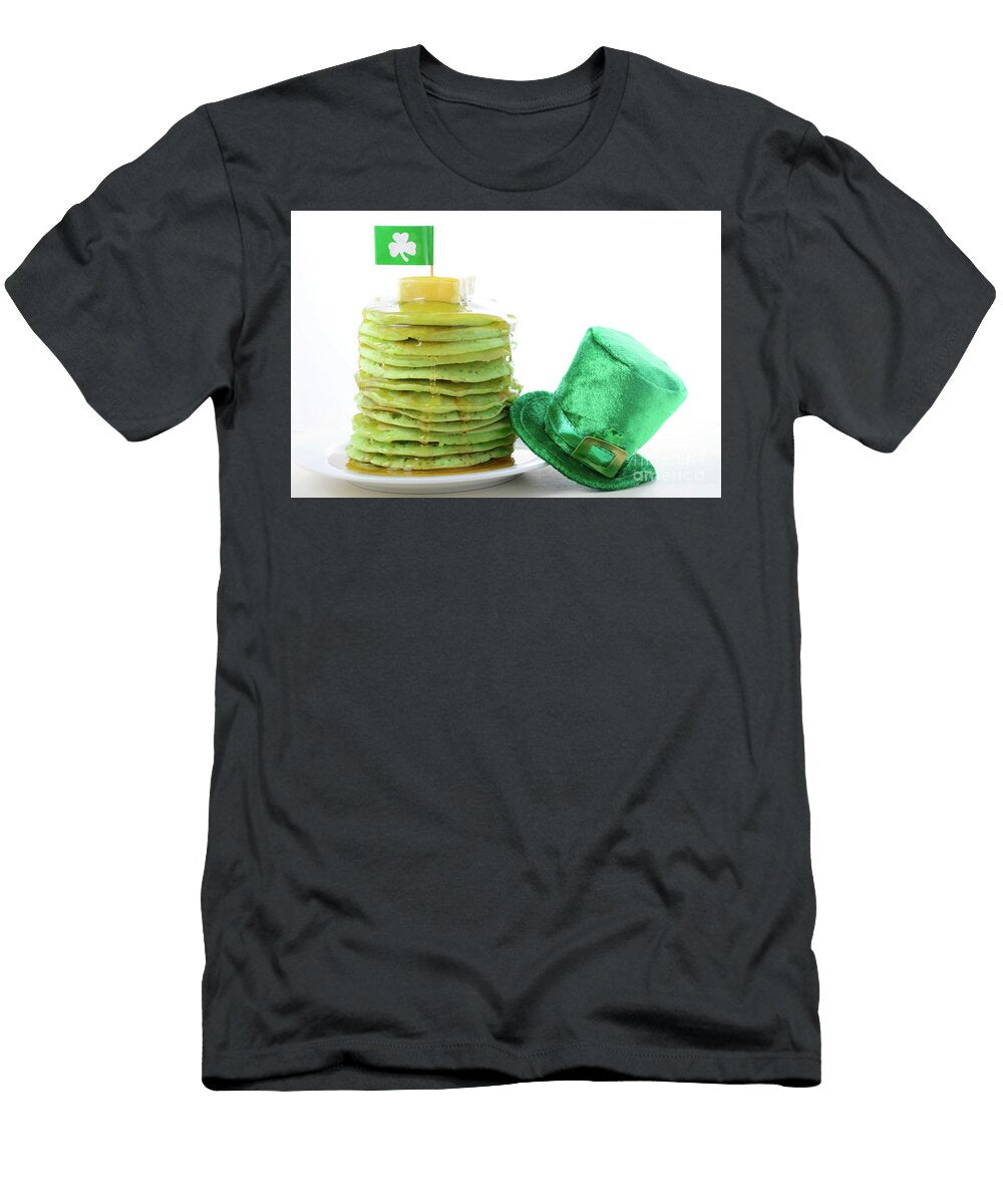1 St Patricks Day Green Pancakes Milleflore Images T-Shirt