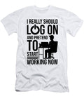 1 Start Working Now Work From Home Working Home Florian Dold Art T-Shirt
