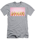 1 Summertime Decorated Border of Ice Cream Cones with Macarons and Meringues Milleflore Images T-Shirt