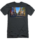 1 Sunset Boulevard in Hollywood with Palm Trees and Cars Miroslav Liska T-Shirt