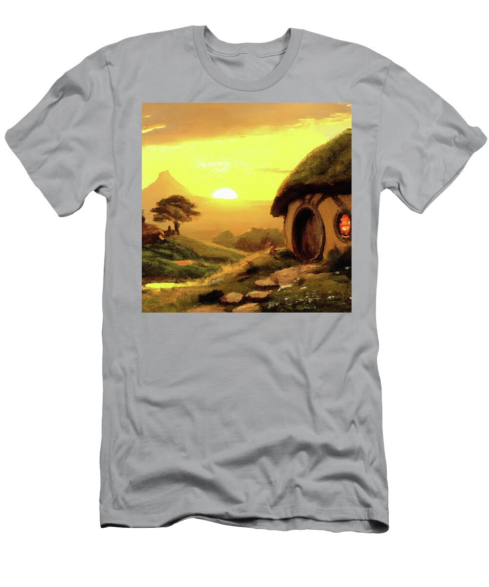 1 Sunset in the Shire Pierre Blanchard T-Shirt