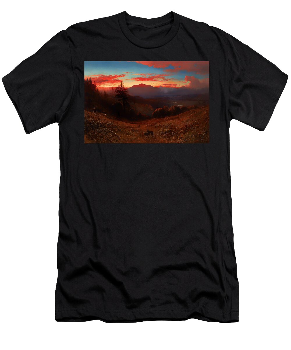 1 Sunset on Mount Diablo William Keith T-Shirt