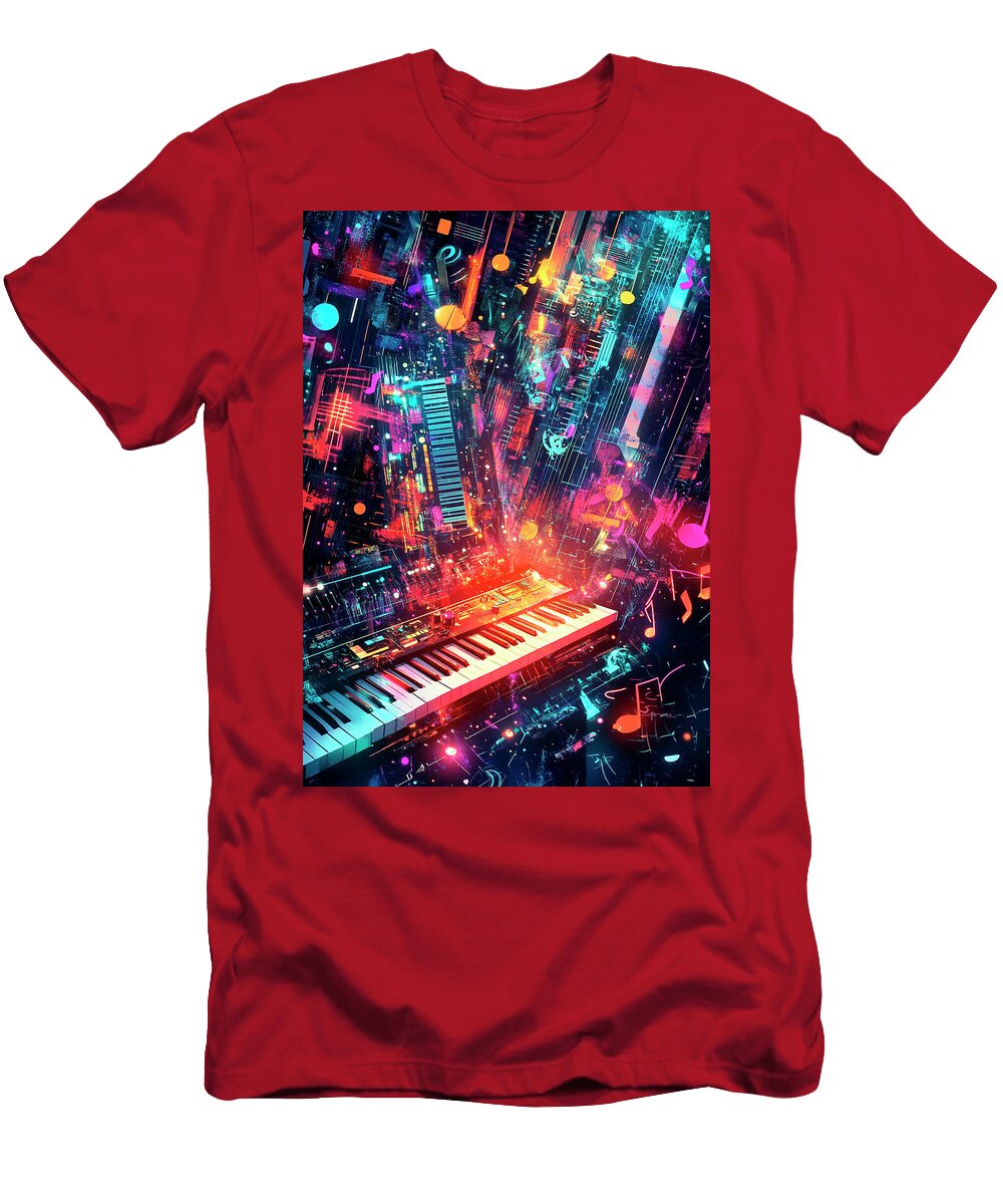 1 Synthwave Electronic Music Art Cortez Schinner T-Shirt
