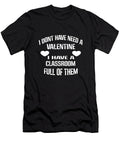 1 Teacher Valentines Day Funny Classroom School Gift Youssef Ettoubali T-Shirt
