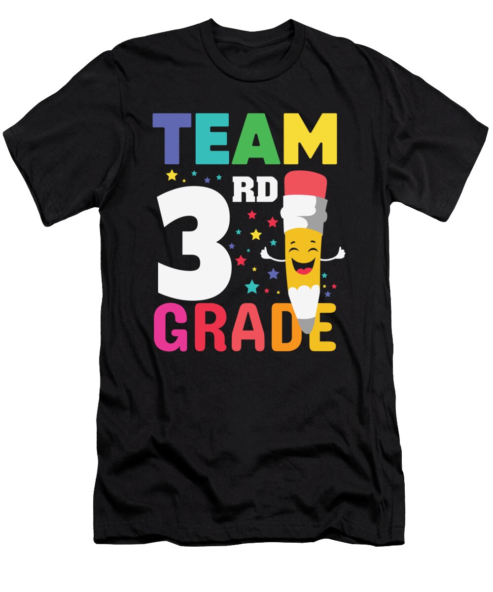 1 Team 3rd Grade Funny for 3rd Graders Licensed Art T-Shirt