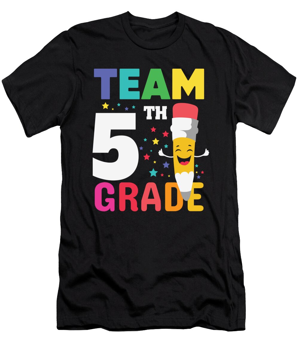 1 Team 5th Grade Funny for 5th Graders Licensed Art T-Shirt