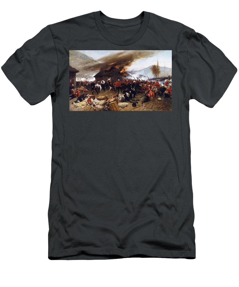 1 the Defence of Rorkes Drift 1879 Alphonse De Neuville T-Shirt