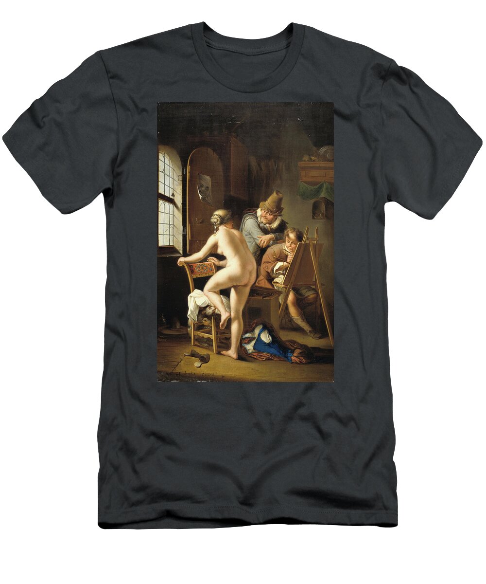 1 the Painter and His Model Arnold Houbraken T-Shirt
