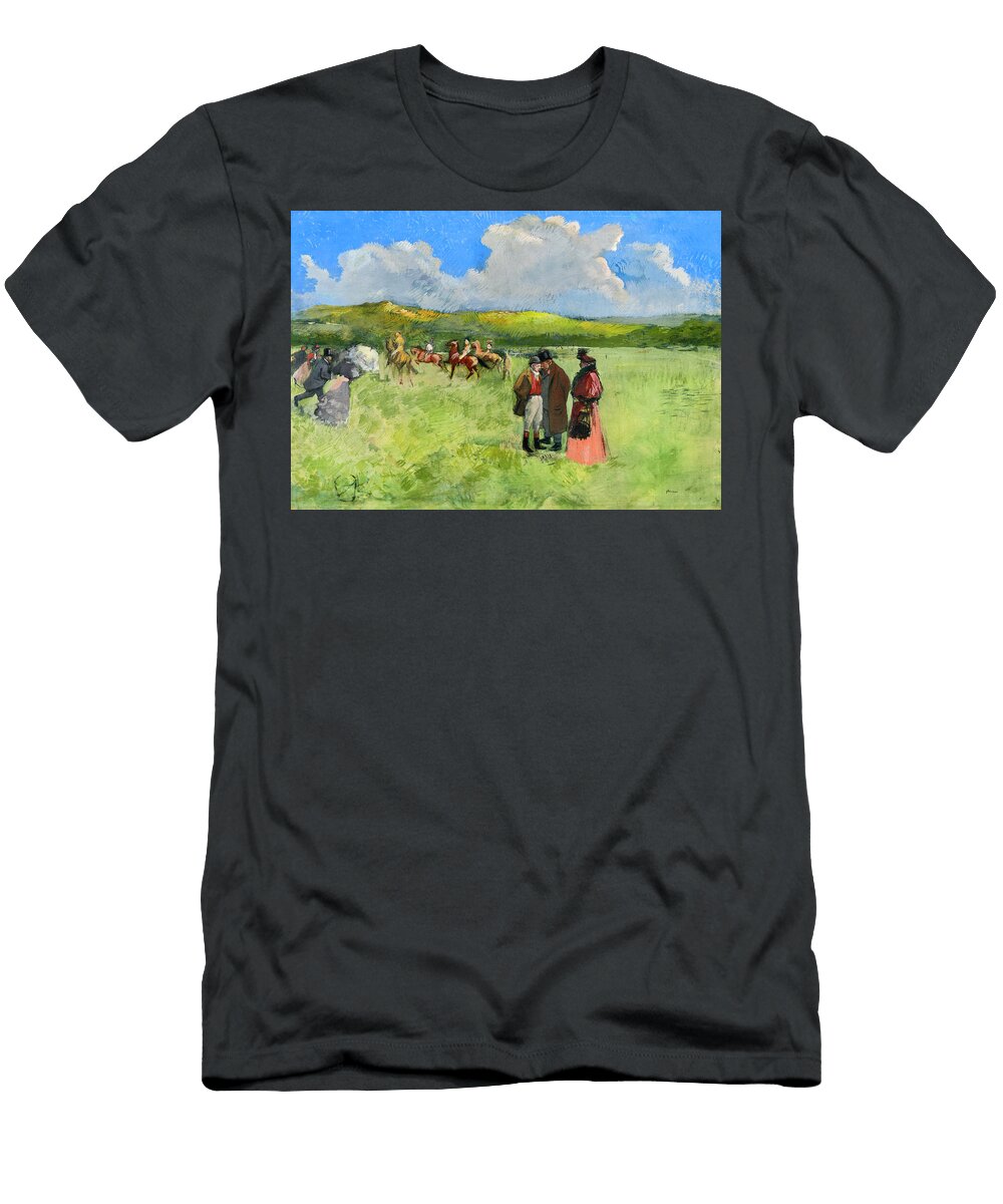1 the Race Track By Jean Louis Forain 1891 Jean Louis Forain T-Shirt