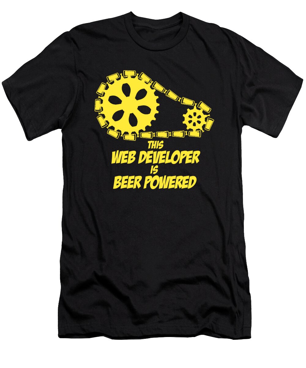 1 This Web Developer Is Beer Powered Jacob Zelazny T-Shirt