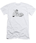 1 Tired Man Smoking Cigarette and Calculating Home Finances Csa Images T-Shirt