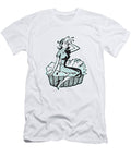 1 Tired Woman Sitting on Laundry in Basket Csa Images T-Shirt