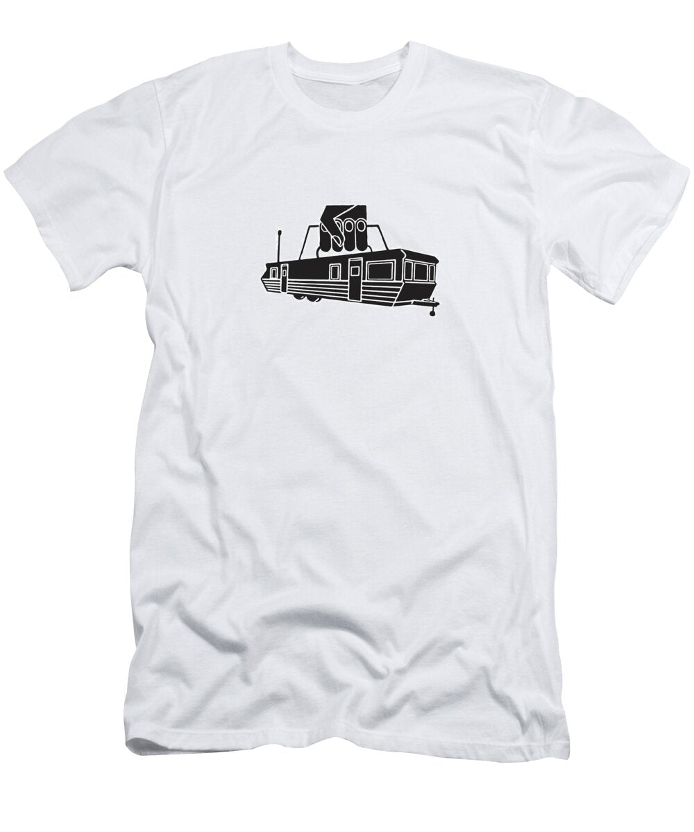 1 Trailer with Handle Being Picked Up Csa Images T-Shirt