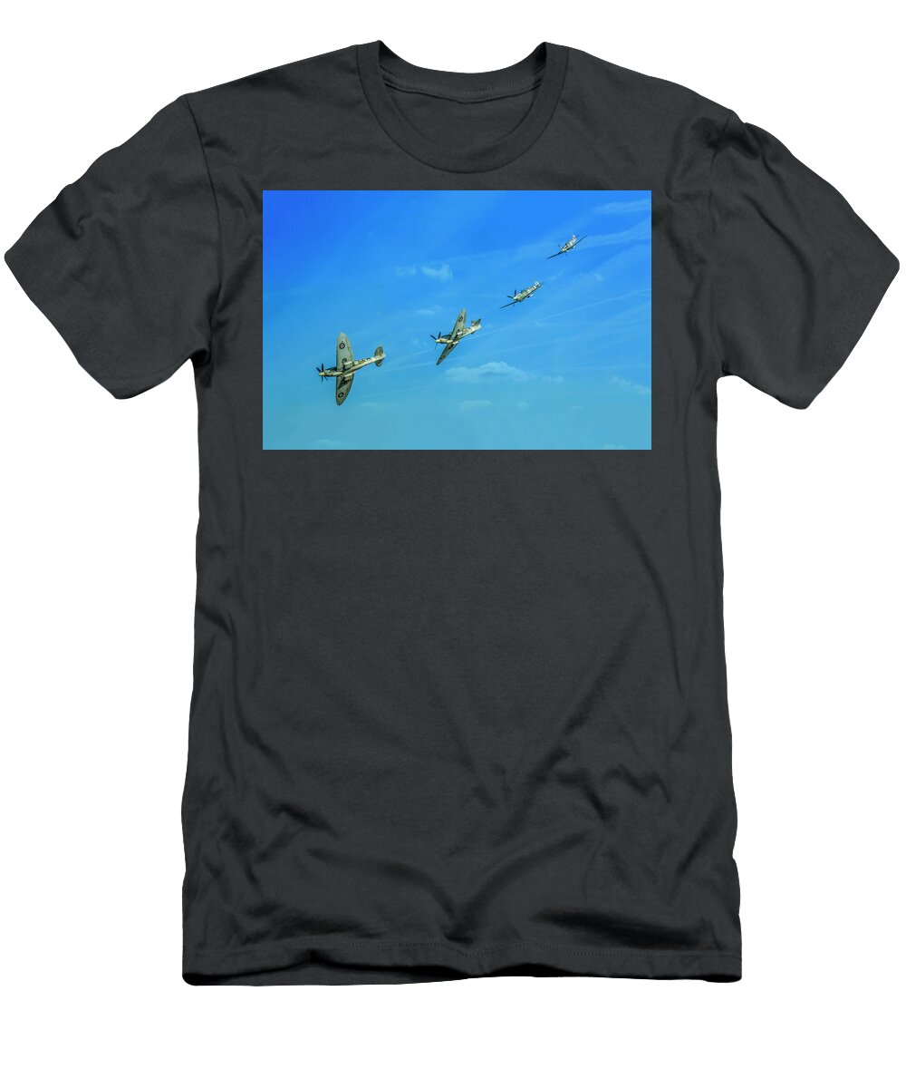 1 Tribute to the Grace Spitfire Ml407 Steve Whitham T-Shirt