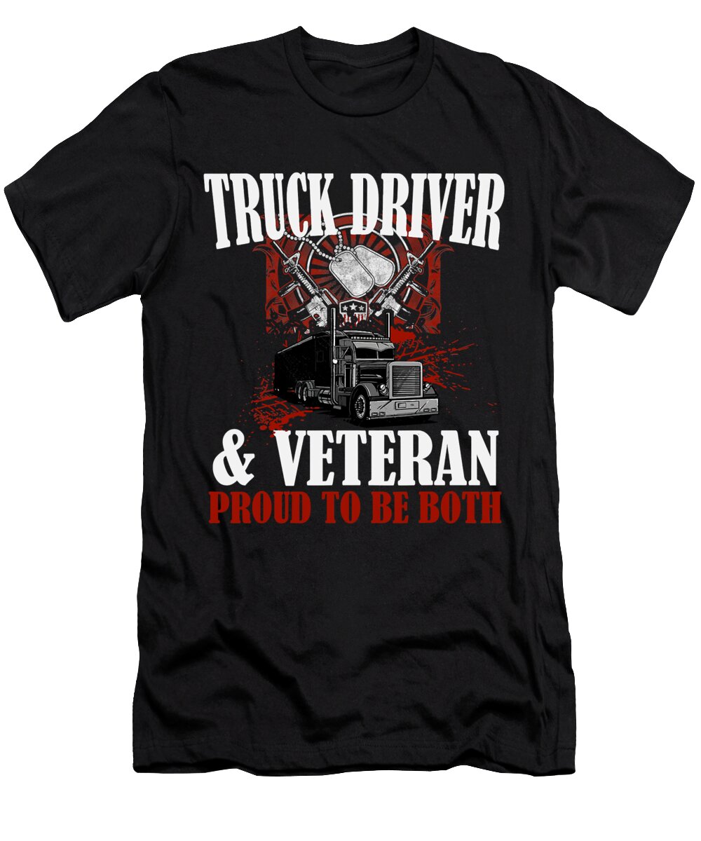 1 Truck Trucker Trucks Trucking Diesel Driving Truck Driver Freightliner Driver Truck Lover Rider Drift Truckin Grover Mcclure T-Shirt