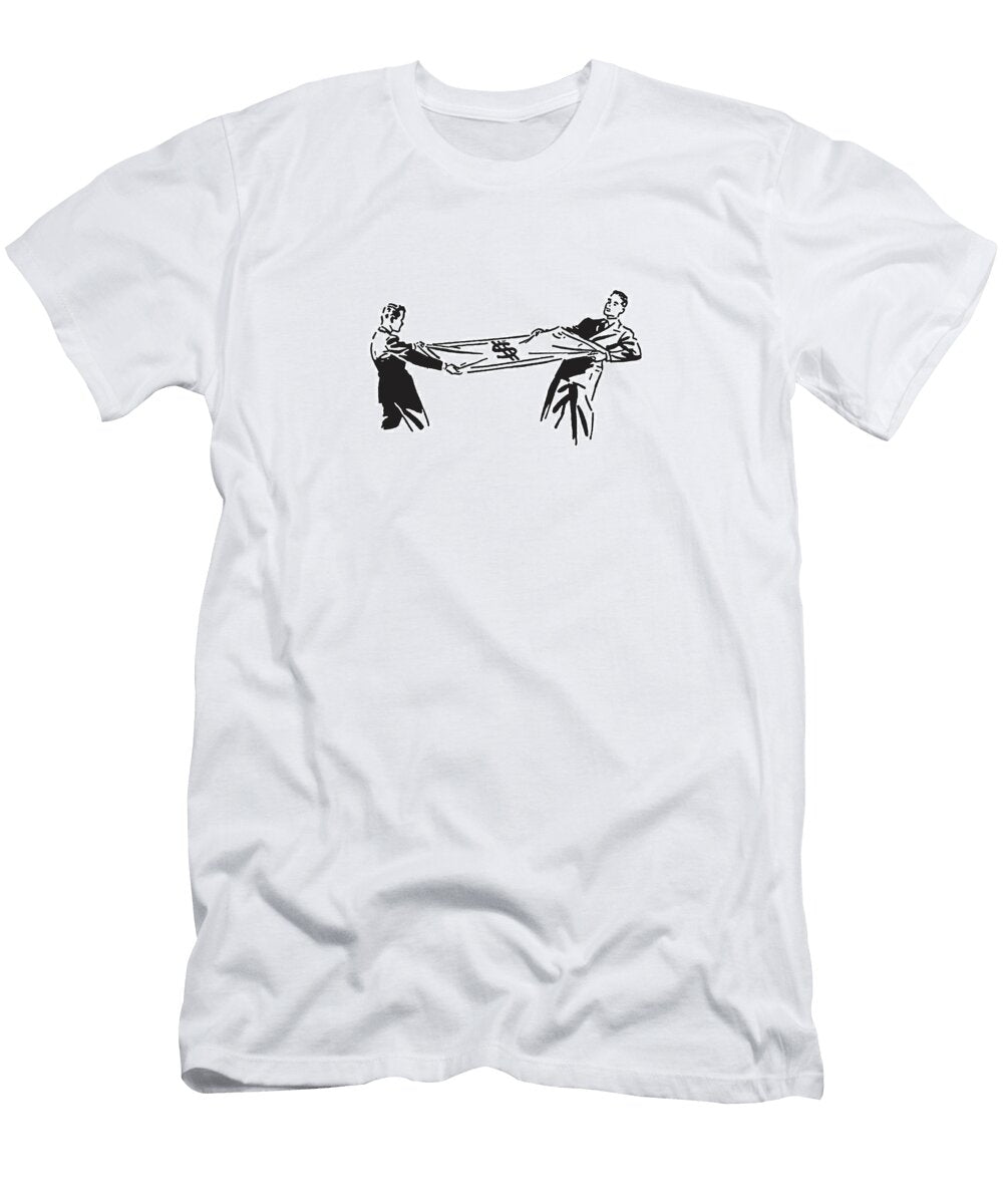 1 Two People Stretching Their Dollar Csa Images T-Shirt