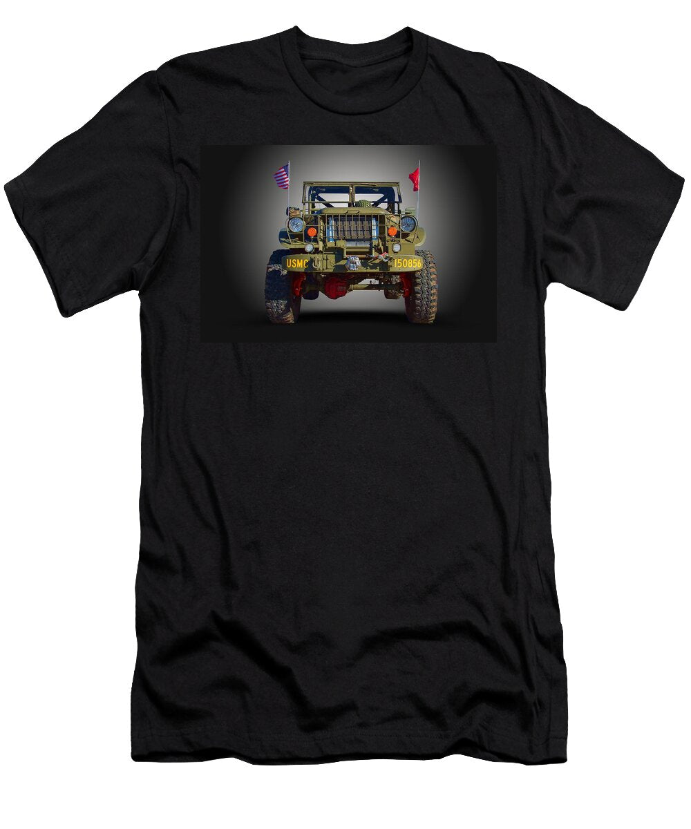 1 U S M C Truck Nick Gray T-Shirt