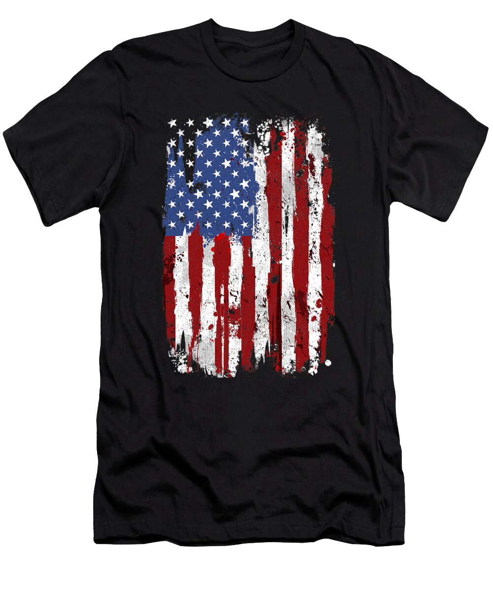 1 USA Flag American Flag United States of America 4th of July Dhbubble T-Shirt