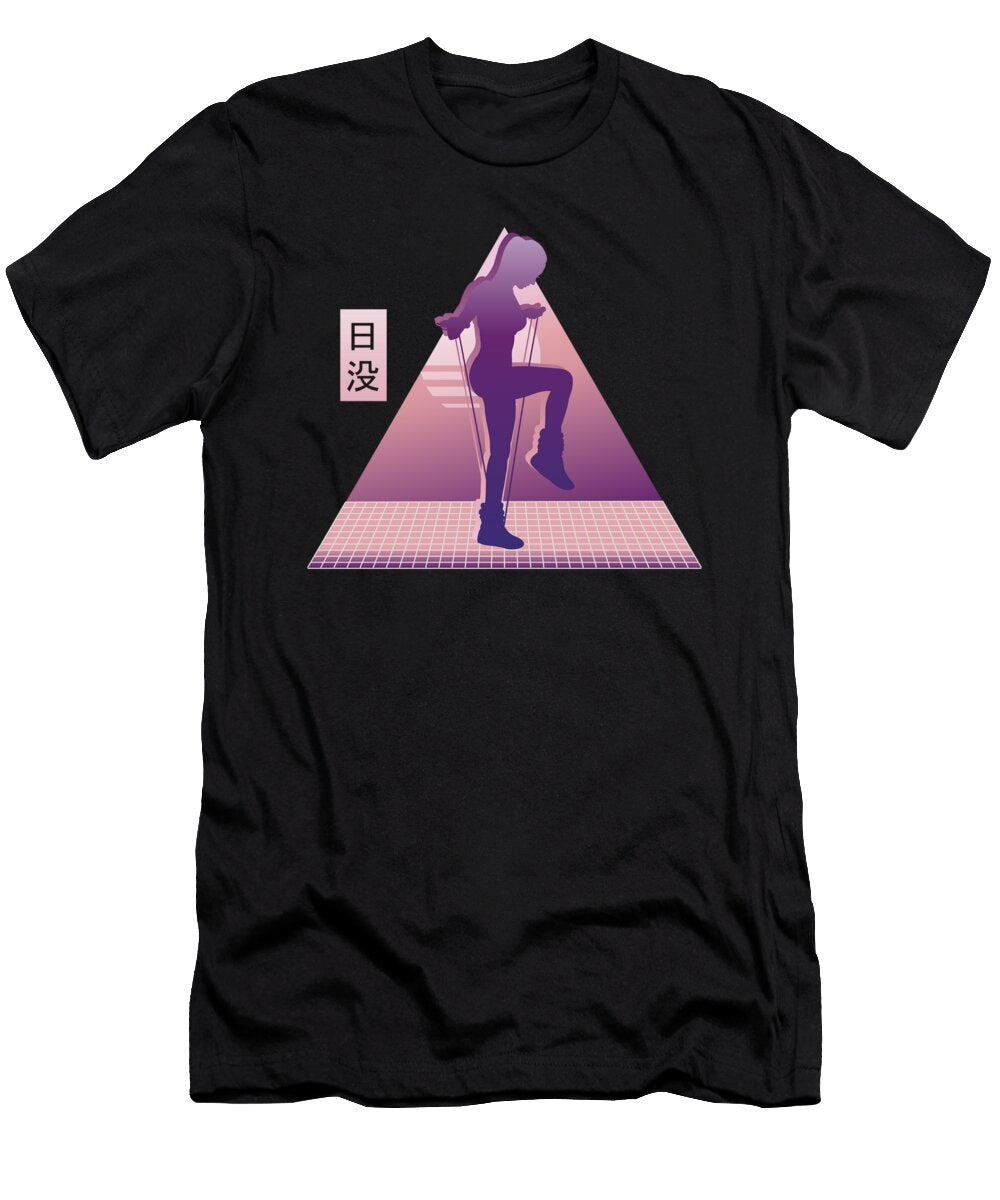 1 Vaporwave Rope Jumping Greenoptix T-Shirt