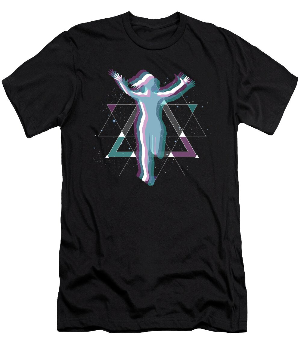 1 Vaporwave Space Marathon Trail Running Greenoptix T-Shirt