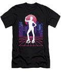 1 Vaporwave Synthwave Skyline Jump Shoes Fitness Greenoptix T-Shirt