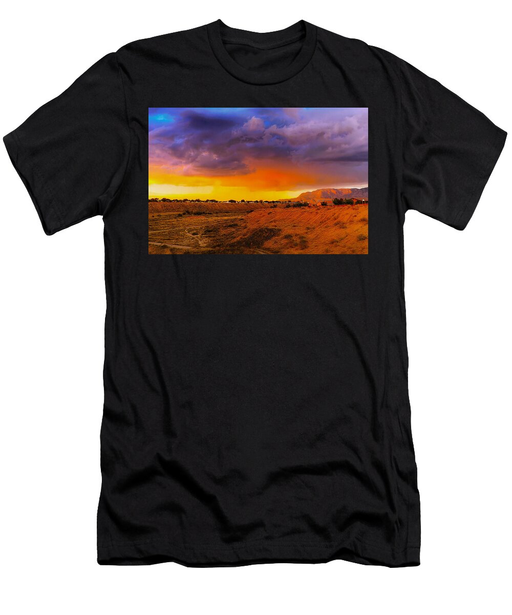 1 Vibrant Desert Sunset Mario G Rivera T-Shirt