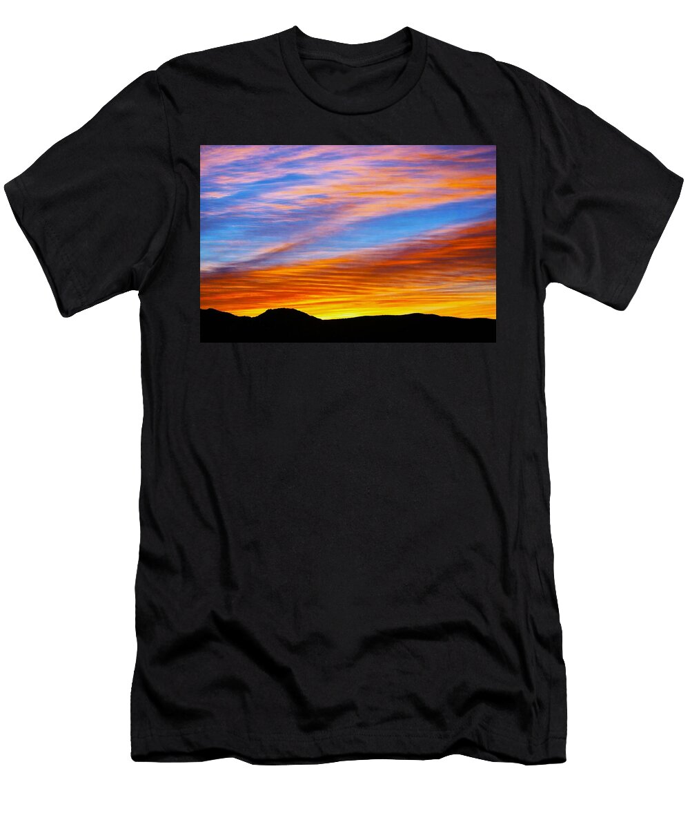 1 Vibrant Mountain Sunset Mario G Rivera T-Shirt