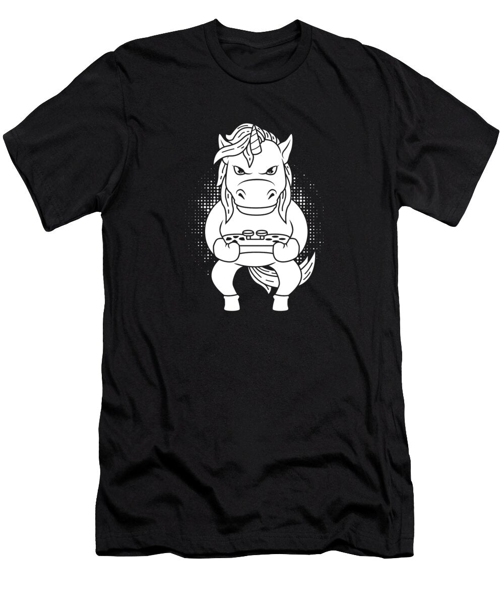 1 Video Games Gaming Gamer Unicorn Crazy Squirrel T-Shirt
