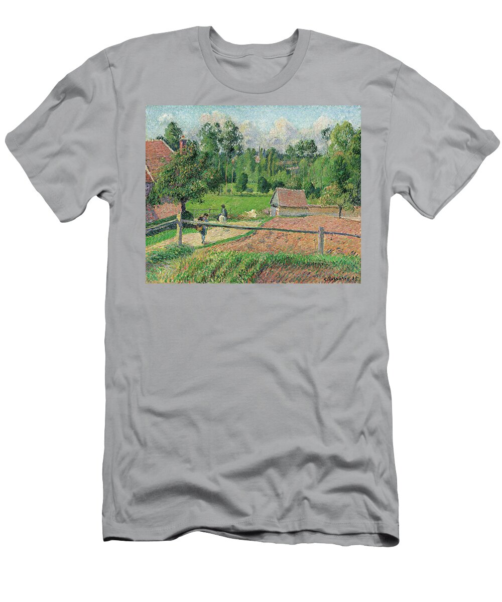 1 View From the Artists Window Eragny Camille Pissarro T-Shirt