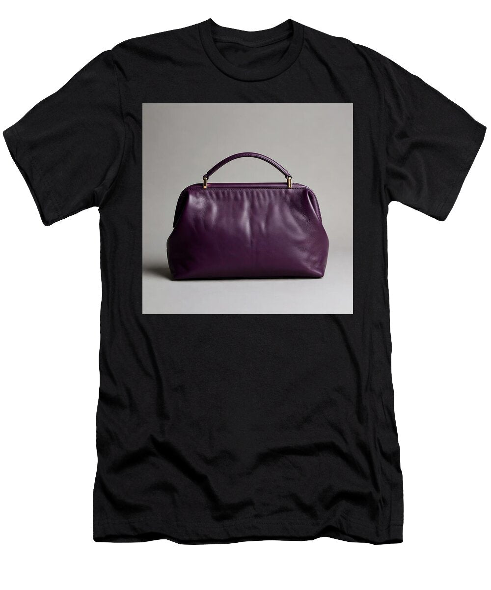1 Vivid Royal Purple Leather Clutch Shoulder Bag Elegant Designer Handbag Talha Khan T-Shirt