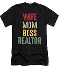 1 Wife Mom Boss Realtor Women Funny Mama Mothers Day Haselshirt T-Shirt