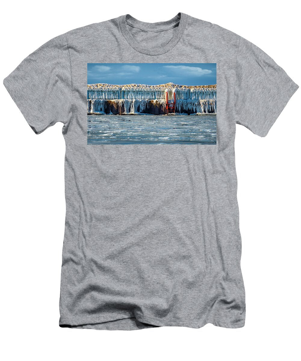 1 Winter Port Austin Harbor Leeann Mclanegoetz Mclanegoetzstudiollccom T-Shirt