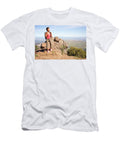 1 Woman Hiking Up Mt Dialbo Terry Schmidbauer T-Shirt