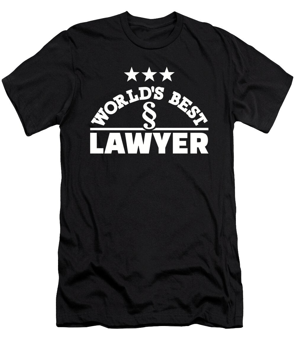 1 Worlds Best Lawyer By Designzz T-Shirt