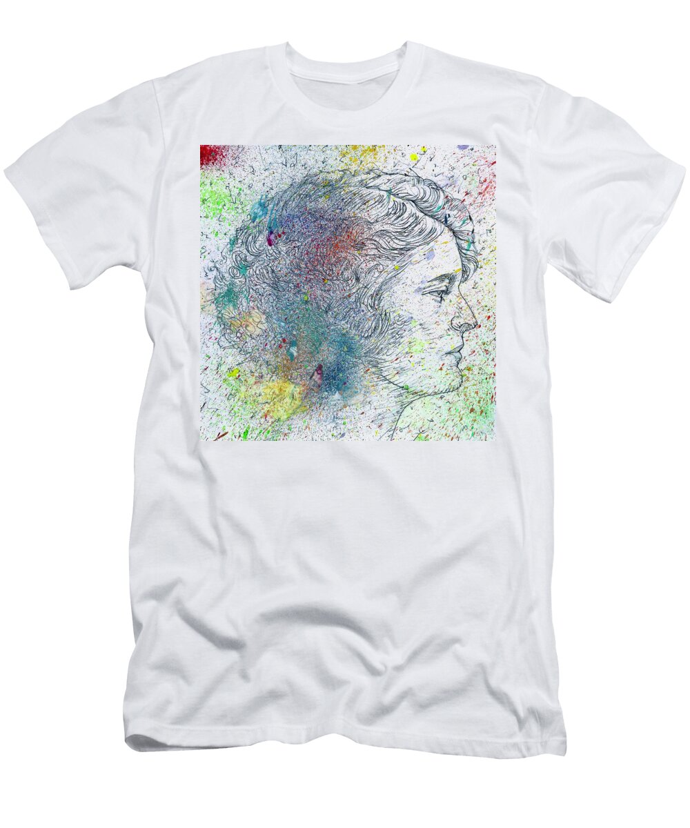 1 Zelda Fitzgerald Watercolor Portrait 1 Fabrizio Cassetta T-Shirt