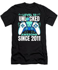 10 13 Year Old Gamer Gaming 13th Birthday Level 13 Unlocked Crazy Squirrel T-Shirt
