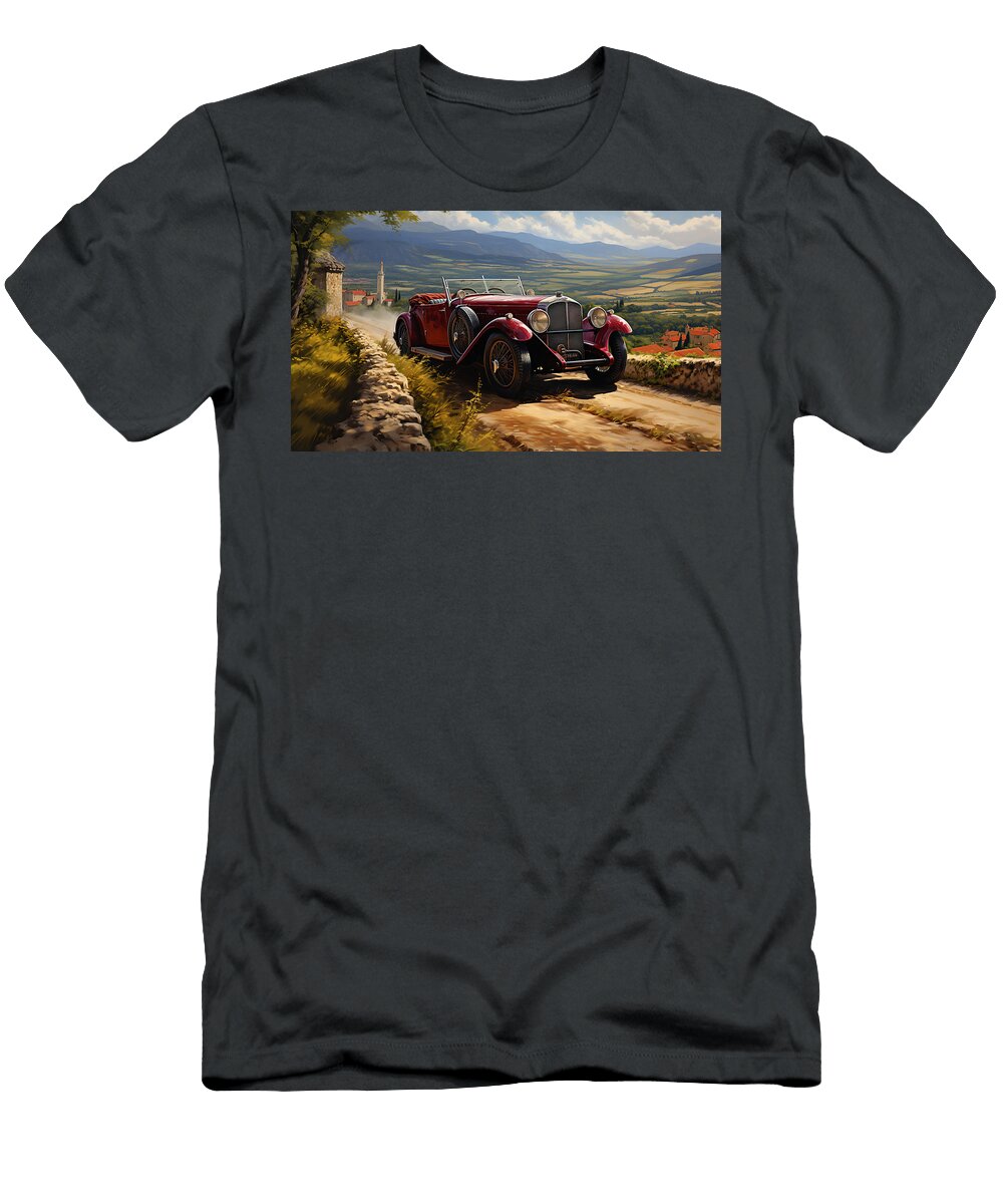 10 1934 Aston Martin 1 Litre Mark Ii Long Chassis By Asar Studios Celestial Images T-Shirt