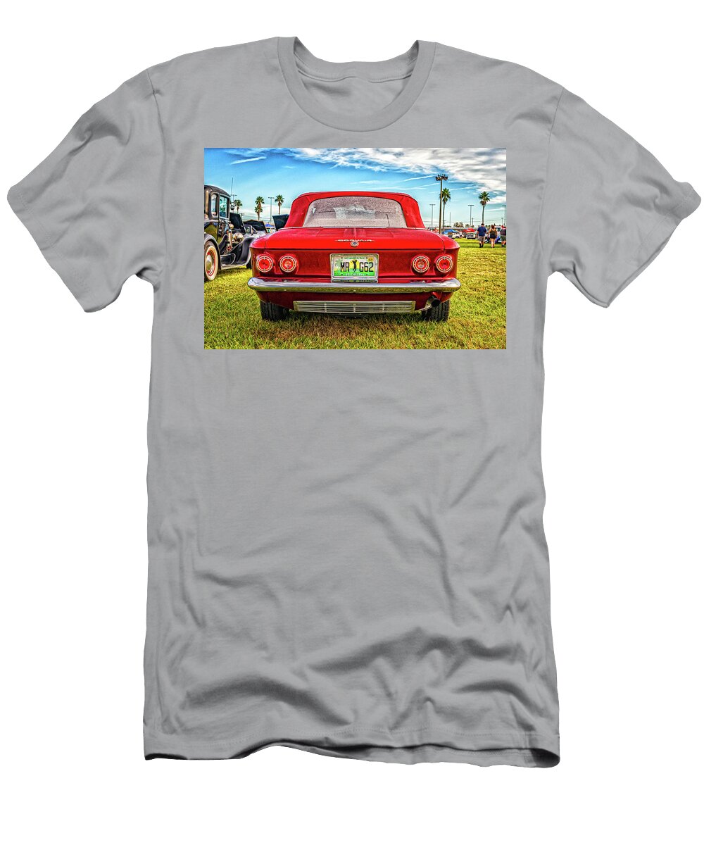 10 1962 Chevrolet Corvair Monza Spyder 900 Turbocharged Convertible Gestalt Imagery T-Shirt